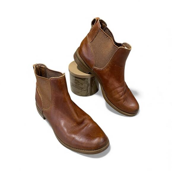 Timberland Magby Chelsea Boot Women’s Size 7 Light Brown Full Grain Casual Shoe - Picture 1 of 10